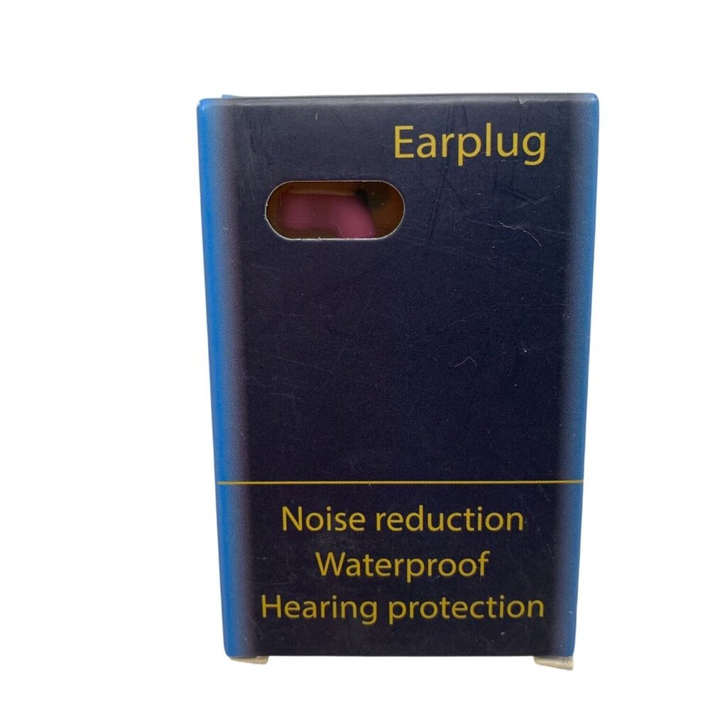 Silicone Noise Reduction Waterproof Earplugs With Storage Case - Purple